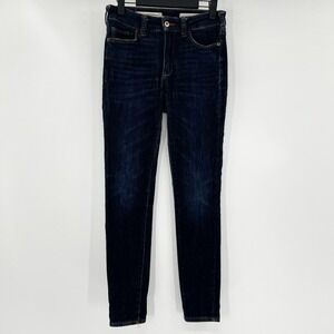 Pilcro by Anthropologie High Rise Denim Legging Jeans Size 26 Dark Wash